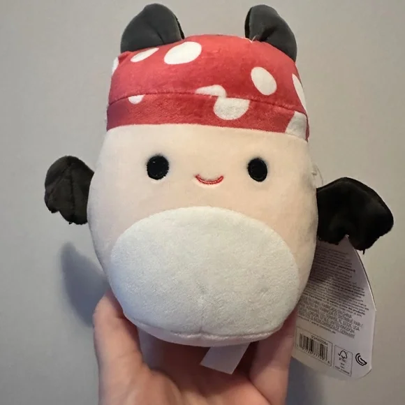 Malcolm the mushroom with bat wings squishmallows halloween spooky cute - Picture 1 of 3